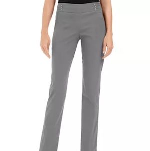 Studded Pull-On Tummy Control Dress Pants, Slacks